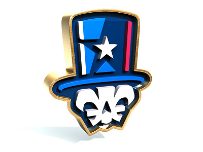 NBA All-Star : New Orleans Concept 3d all star baron samedi fleur de lis logo nba new orleans skull star