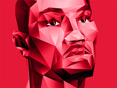 Derrick Rose Polygon adidas apparel bulls chicago derrick graphics illustration nba outlines rose vector