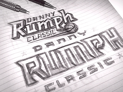 Danny Rumph Classic Sketch basketball classic danny rumph logo sketch tournament typography