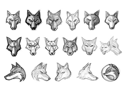 Arizona Coyotes Concept Sketches coyote coyotes hockey logo moon nhl sketches sports