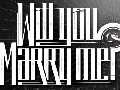 Marry Me Vector bold custom lettering marry me proposal rings san serif type typography wedding