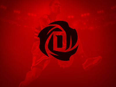Derrick Rose '1' Logo adidas athlete bulls chicago derrick rose logo nba sports