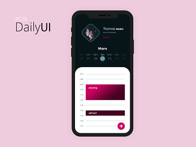#038 Daily UI Challenge - Calendar app design calendar daily 100 challenge daily ui daily ui 038 daily ui challenge mobile app design paris ui design