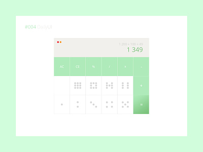 #004 Daily UI Challenge - Calculator 004 calculator daily 100 challenge daily ui daily ui 004 daily ui challenge design green paris