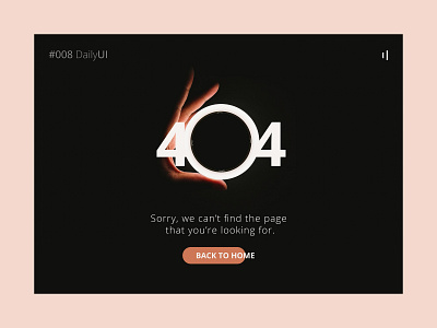 #008 Daily UI Challenge - 404 Page 008 404 error page daily 100 challenge daily ui daily ui 008 daily ui challenge design paris ui