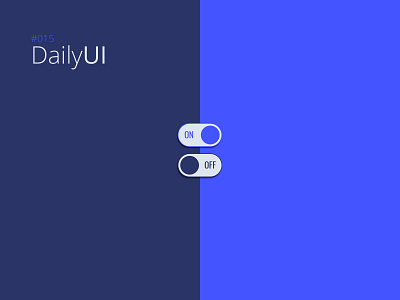 #015 Daily UI Challenge - On/Off Switch