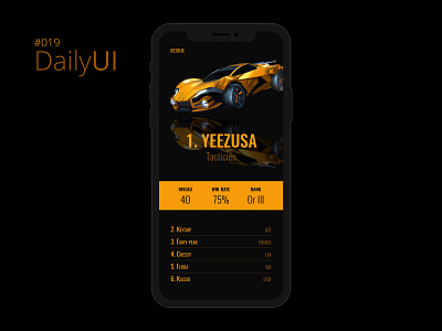 #019 Daily UI Challenge - Leaderboard