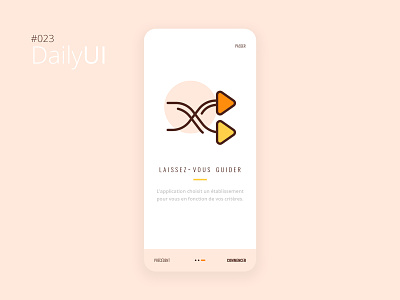 #023 Daily UI Challenge - Onboarding 023 app design daily 100 challenge daily ui daily ui 023 daily ui challenge design mobile app design onboarding paris ui ui design