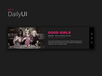 #025 Daily UI Challenge - App TV