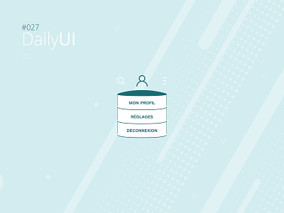 #027 Daily UI Challenge - Dropdown 027 daily 100 challenge daily ui daily ui 027 daily ui challenge design dropdown dropdown menu paris ui ui design