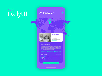 #029 Daily UI Challenge - Map 029 app design daily 100 challenge daily ui daily ui 029 daily ui challenge map mobile app design paris