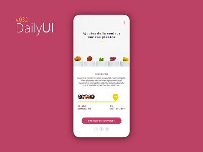 #032 Daily UI Challenge - Crowdfunding Campaign