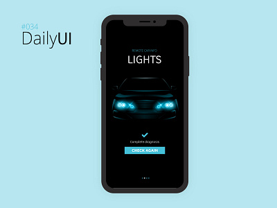 #034 Daily UI Challenge - Car interface