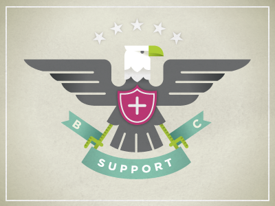 Big Cartel Support Troops beeteeth big cartel dan christofferson eagle icon illustration support