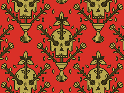 Sego Skull cup pattern sego lily skull