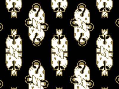 Black Gold Louis Vuitton Snake - Graphic Design