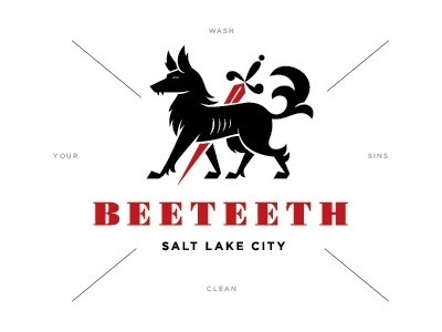 Black Hound black dog icon logo mark salt lake city