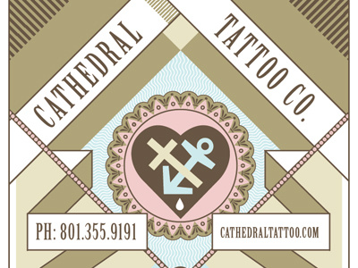 Cathedral Tattoo Co. branding branding business card icon tattoo