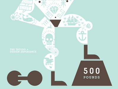 Strongman aiga art icon illustration salt lake city