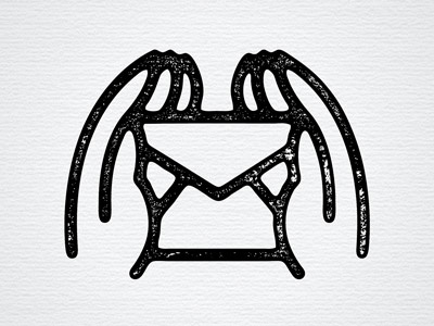 Handle With Care beeteeth handle with care hands icon stamp