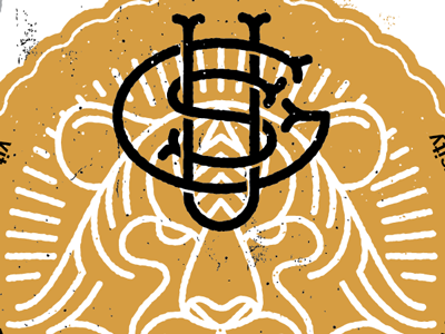 GSU beeteeth icon monogram shhhh snoring tiger