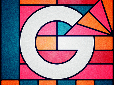 36 Days of Type - G 36 days of type 36days 36daysoftype 36daysoftype07 distressed geometric illustration lettering stained glass type typography vintage