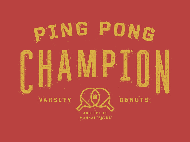 Ping Pong Champion by John Duggan on Dribbble