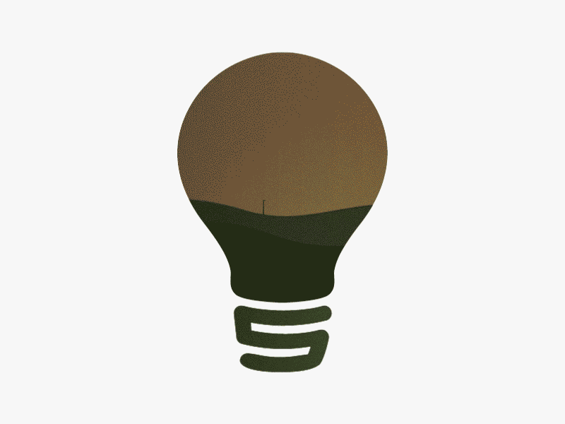 Smart Farm Animation [GIF] bulb corn crop field grow illustration light plant sun