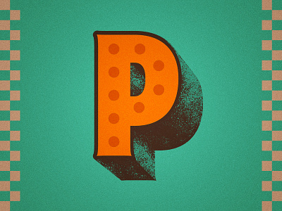 36 Days of Type - P 36 days of type 36days 36daysoftype 36daysoftype07 distressed illustration lettering noise noise texture pizza type typography vintage