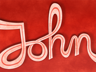 Johnogram illustration john lettering shade shadow type typography
