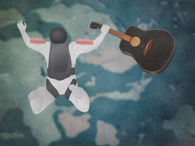 Skydiving Guitarist