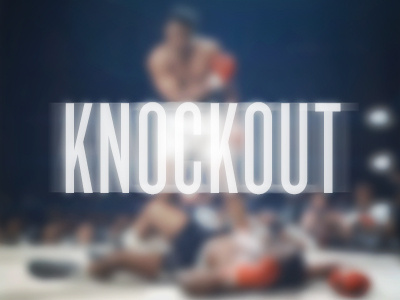 Knockout ali knockout playoff typeface