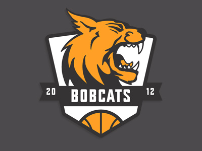 Bobcats 2012 basketball bobcats crest logo team