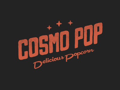 Cosmo Pop cosmo delicious pop popcorn retro space typography vintage