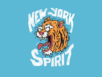 New York Spirit animal illustration branding editorial illustration editorial lettering hand lettering illustration typography