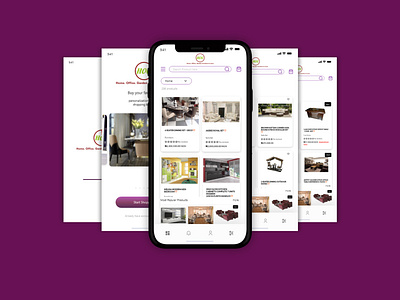 HOG furniture Mobile App screen app brand brand identity design furniture furniture app furniture store interface interior mobile app mobile app design photography ui ux