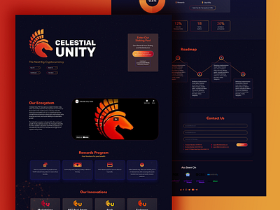 Celestial Unity Group branding design graphic design illustration logo photoshop psd design psd mockup ui website concept website design website template