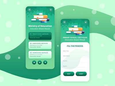 Education Board Result App Concept