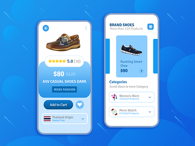 Shopping App Interface app app design app store app ui button card cart ecommerce icons interface mobile app design mobile design mobile ui order products shoe ui uiux ware watch