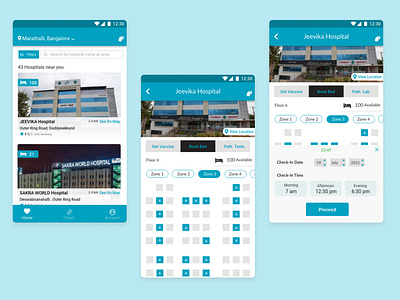 Hospital bed booking