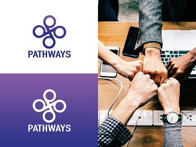 Pathways Logo Design - Networking Event brand branding corporate corporate branding corporate design corporate identity design gradient graphic graphic design graphicdesign icon identity identity branding identity design logo network networking teamwork vector