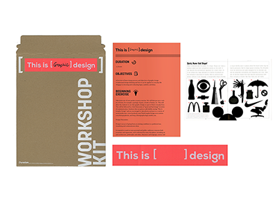 This is Graphic Design Workshop Kits design education graphicdesign highschool k12 kits stickers workshopkits workshops