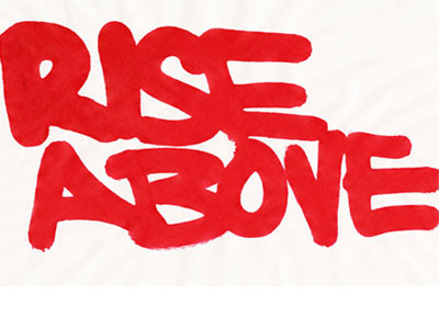 Rise Above handtype type typography