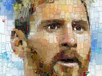 Лидер (Leader): The Lionel Messi (Argentina) portrait arts fifa illustration mosaic patchwork photomosaic poster quilting worldcup