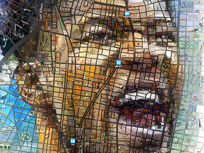 Giannis Antetokounmpo: Made in the streets of Athens arts cartography graphicdesign illustration map mapping mosaic nba photomosaic sportillustration streetart visualdesign