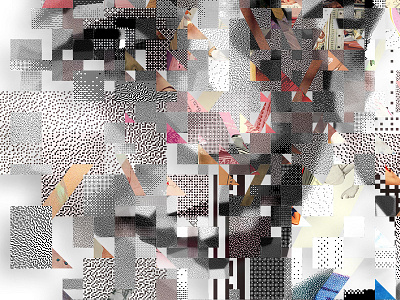 Pixel smile girl glitch halftone illustration mosaic photomosaic pixelart screening visualdesign