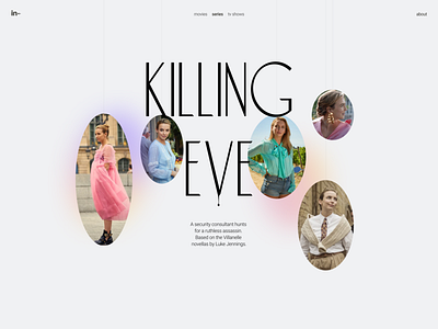 "Killing Eve" concept concept figma ui
