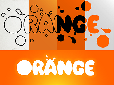 Behind Orange/Blood Orange - Elements color concept hand drawn hue logo logo design orange vector