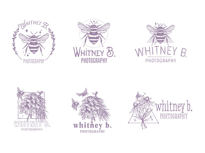 Whitney B. Photography Logos brand identity branding design graphic design graphics illustration logo logotype typography