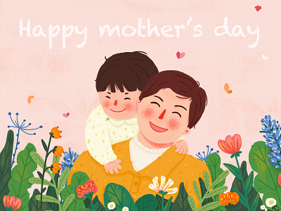 Happy mother’s day ! design illustration mother mothersday